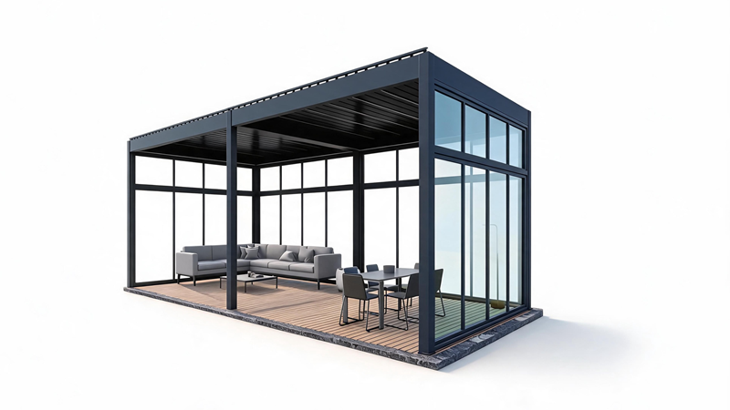 Motorized pergolas and louver blinds